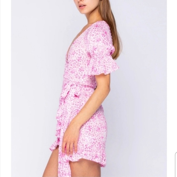 Skylar + Madison floral wrap mini dress - Picture 2 of 3